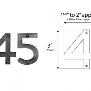 Finesse FDDN Pewter Numerals