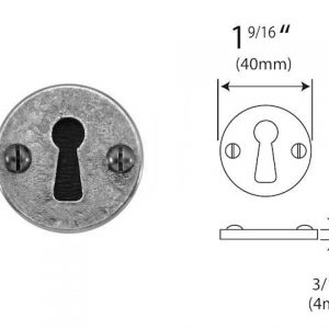 Finesse FD000 Pewter Keyhole Escutcheon