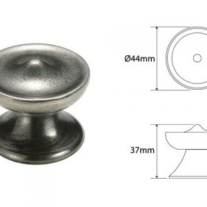 Finesse FD223 Pewter Felton Cabinet Knob