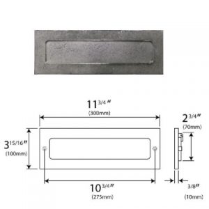 Finesse FDLP01 Pewter Letter Plate