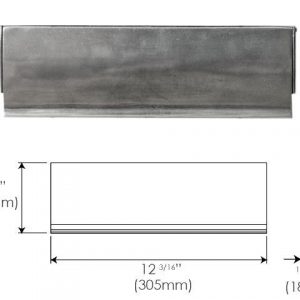 Finesse FDLTIDY Pewter Letter Tidy