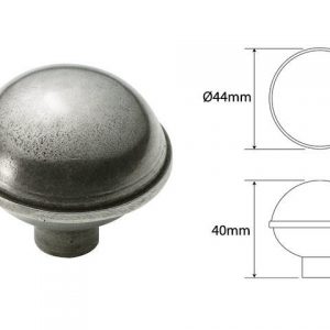Finesse PCK004 Pewter Dome Cabinet Knob