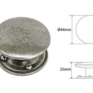 Finesse PCK033 Pewter Luna Cabinet Knob