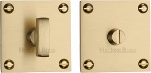 Heritage Brass BAU1555 Square Bathroom Turn & Release - Satin Brass