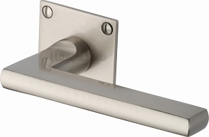 Heritage Brass BAU2910 Trident Low Profile Door Handle on Square Rose (Set)