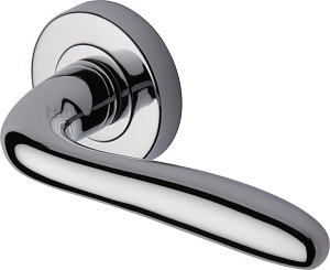 Heritage Brass COL1762 Columbus Door Handle on Round Rose