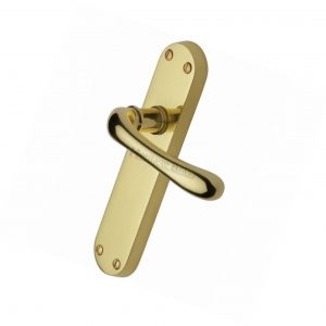 Heritage Brass Luna Door Handle on Plate (Set)