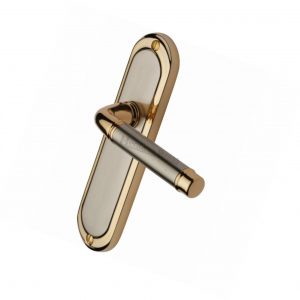 Heritage Brass Saturn Door Furniture on Plate (Set)