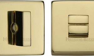 Heritage Brass SQ4035 Square Bathroom Turn & Release - Polished Brass