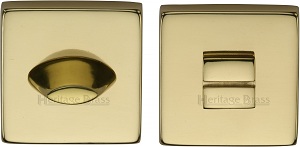 Heritage Brass SQ4043 Square Bathroom Turn & Release - Polished Brass