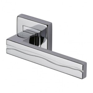 Heritage Brass SQ5440 Amazon Square Door Handle on Square Rose (Set)