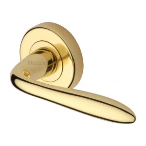 Heritage Brass V1750 Sutton Door Handle on Round Rose (Set)