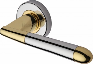 Heritage Brass V1850 Turin Door Handle on Round Rose (Set)