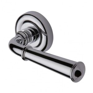 Heritage Brass V1932 Colonial Door Handle on Round Rose (Set)