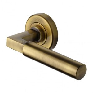 Heritage Brass V2259 Bauhaus Door Handle on Round Rose (Set)