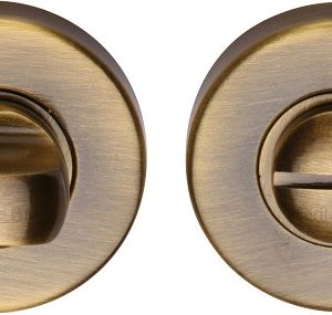 Heritage Brass V4049 Bathroom Turn & Release - Antique Brass