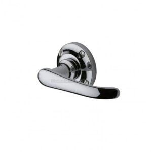 Heritage Brass V720 Windsor Door Handle on Round Rose (Set)