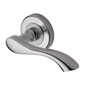 Heritage Brass V7210 Algarve Door Handle on Round Rose (Set)