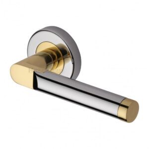 Heritage Brass V7450 Celia Door Handle on Round Rose (Set)