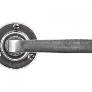 Finesse Pewter FD010 Lever on Rose Backplate (Set)