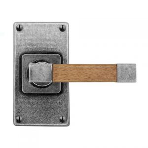 Finesse Pewter FD165 Lever on 'Jesmond' Short Latch Back Plate (Set)
