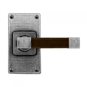 Finesse Pewter FD166 Lever on 'Jesmond' Short Latch Backplate (Set)