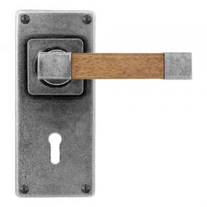 Finesse Pewter FD171 Lever on 'Jesmond' Lock Backplate (Set)