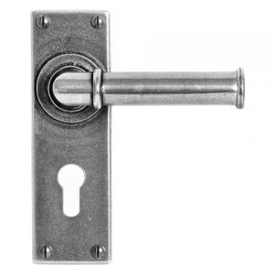 Finesse Pewter FD183E4 Lever on Lock Backplate (Set)