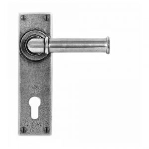 Finesse Pewter FD183E7 Lever on Lock Backplate (Set)