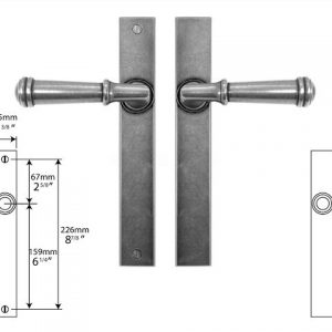 Finesse Pewter FDMP11 Multi-Point Lock/Passage (Set)