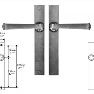 Finesse Pewter FDMP12 Multipoint Lock/Passage (Set)