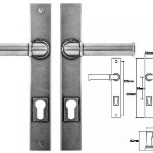 Finesse Pewter FDMP19 Multipoint Lock/Entry (Set)