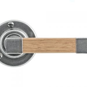 Finesse Pewter FD155 Lever on Rose Backplate (Set)