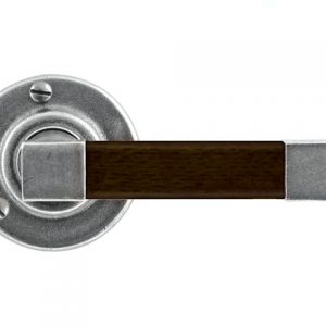 Finesse Pewter FD156 Lever on Rose Backplate (Set)