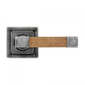 Finesse Pewter FD163 Lever on 'Jesmond' Rose Backplate (Set)