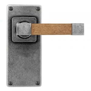 Finesse Pewter FD167 Lever on 'Jesmond' Latch Backplate (Set)