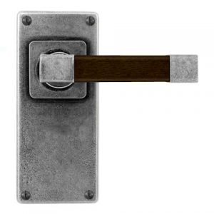Finesse Pewter FD168 Lever on 'Jesmond' Latch Backplate (Set)