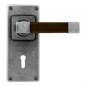 Finesse Pewter FD172 Lever on 'Jesmond' Lock Backplate (Set)