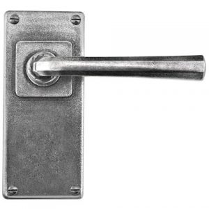 Finesse Pewter FD306 Lever on 'Jesmond' Long Latch Plate (Set)