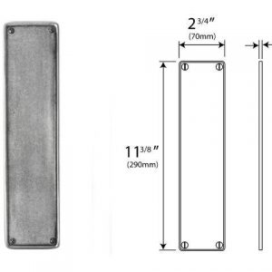 Finesse Pewter FDFP01 Door Finger Plate