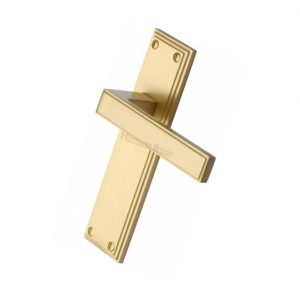 Heritage Brass Atlantis Door Handle on Plate (Set)