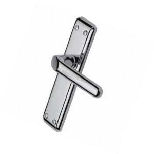 Heritage Brass Deco Door Handle on Plate (Set)