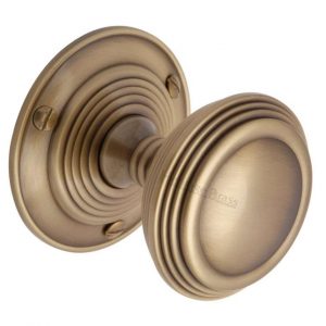 Heritage Brass GOO986 Goodrich Door Knob on Rose (Set)