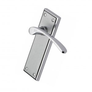 Heritage Brass Hilton Door Handle on Plate (Set)