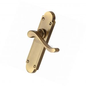 Heritage Brass Savoy Door Handle on Plate (Set)