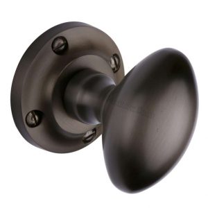 Heritage Brass V960 Suffolk Mortice Door Knob on Rose (Set)