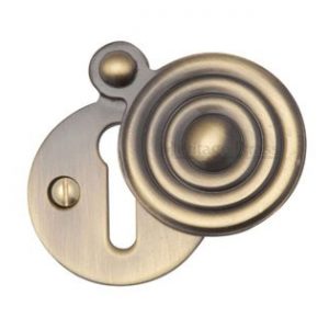 Heritage Brass V972 Reeded Covered Escutcheon