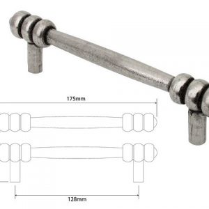 Finesse FD237 Pewter Alston Pull Handle 128mm