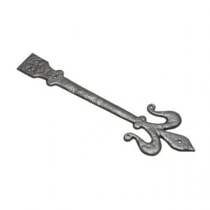 Kirkpatrick 820 Antique Fleur-De-Lys Hinge Front (Pair)