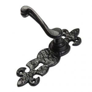 Kirkpatrick 2450 Antique Fleur-De-Lys Lever Handle (Pair)